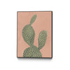 Œuvre d'art murale sur toile encadrée noire « Coral Cacti I » 24 x 32