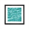 Œuvre d’art murale encadrée noire et mate « Ripple I » 30 x 30