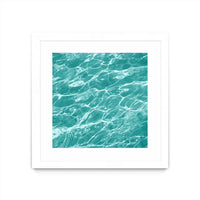 Œuvre d’art murale encadrée blanche et mate « Ripple I » 36 x 36