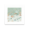 Œuvre d’art murale encadrée blanche et mate « Summer Confetti I » 36 x 36
