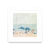 Œuvre d’art murale encadrée blanche et mate « If It's The Beaches I » 36 x 36