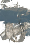 Œuvre d’art murale Giant Art « Blue & Grey Swipe I » 72 x 48