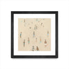 Œuvre d’art murale encadrée noire et mate « Beach Goer Iv » 30 x 30