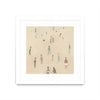 Œuvre d’art murale encadrée blanche et mate « Beach Goer Iv » 30 x 30