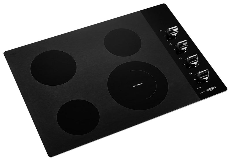 Surface de cuisson électrique Whirlpool de 30 po à 4 éléments - noire - WCE55US0HB