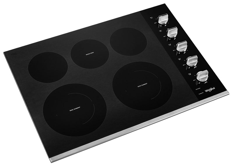 Surface de cuisson électrique Whirlpool de 30 po à 5 éléments - acier inoxydable - WCE77US0HS