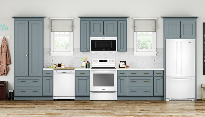 Lave-vaisselle portatif Whirlpool de 24 po et de 64 dBA avec commandes à l’avant - blanc - WDP370PAHW