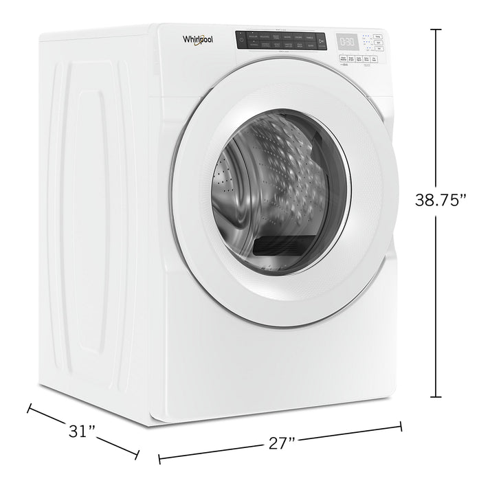 Laveuse haute efficacité Whirlpool à chargement frontal de 5 pi³ - blanche - superposable - WFW560CHW
