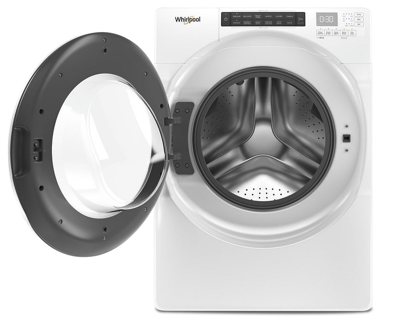 Laveuse haute efficacité Whirlpool à chargement frontal de 5 pi³ - blanche - superposable - WFW560CHW