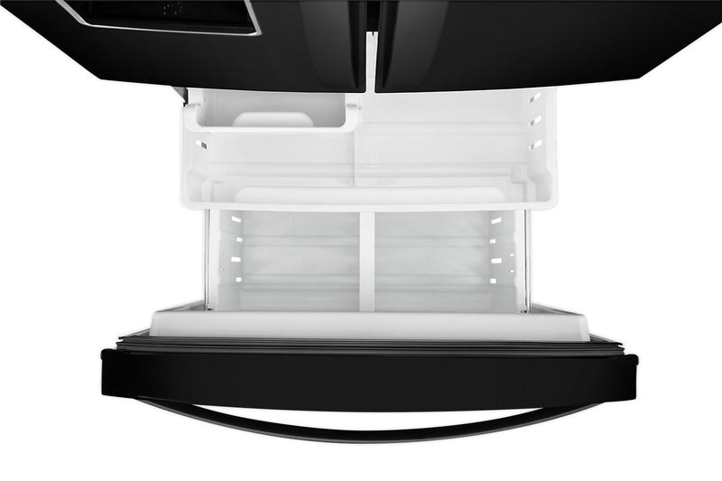 Réfrigérateur Whirlpool de 20 pi³ et de 30 po à portes françaises - noir - WRF560SEHB