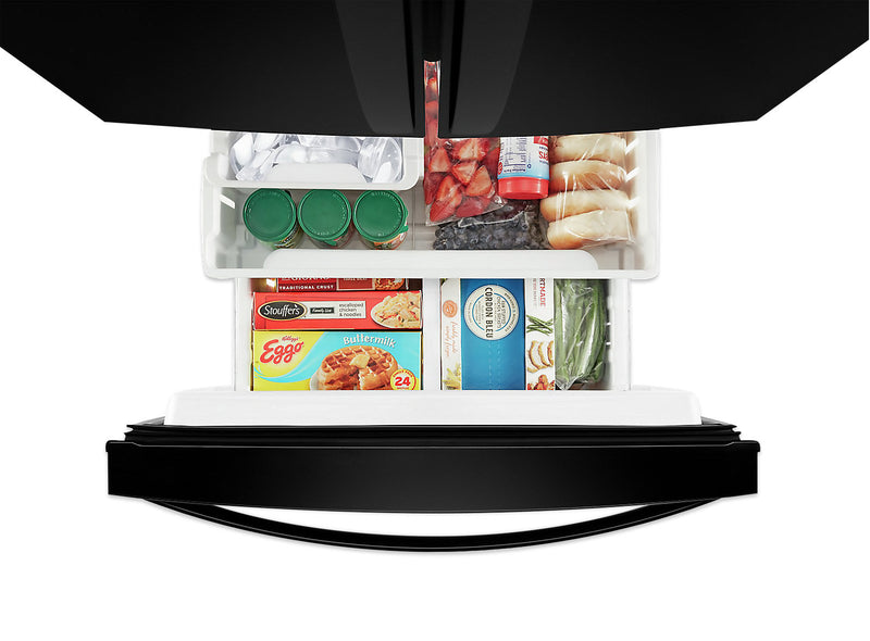 Réfrigérateur Whirlpool de 20 pi³ et de 30 po à portes françaises - noir - WRF560SMHB