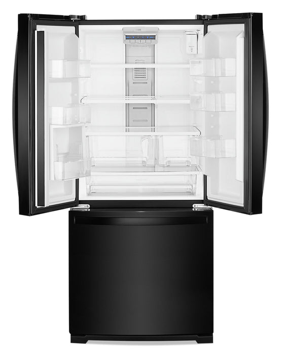 Réfrigérateur Whirlpool de 20 pi³ et de 30 po à portes françaises - noir - WRF560SMHB