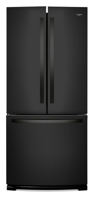 Réfrigérateur Whirlpool de 20 pi³ et de 30 po à portes françaises - noir - WRF560SMHB