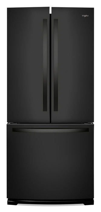 Réfrigérateur Whirlpool de 20 pi³ et de 30 po à portes françaises - noir - WRF560SMHB