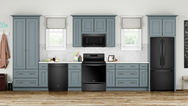 Réfrigérateur Whirlpool de 20 pi³ et de 30 po à portes françaises - noir - WRF560SMHB