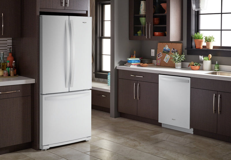 Réfrigérateur Whirlpool de 20 pi³ et de 30 po à portes françaises - blanc - WRF560SFHW