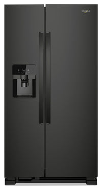  Réfrigérateur Whirlpool de 21 pi³ et de 33 po à compartiments juxtaposés - noir - WRS321SDHB