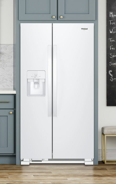 Réfrigérateur Whirlpool de 21 pi³ et de 33 po à compartiments juxtaposés - blanc - WRS321SDHW