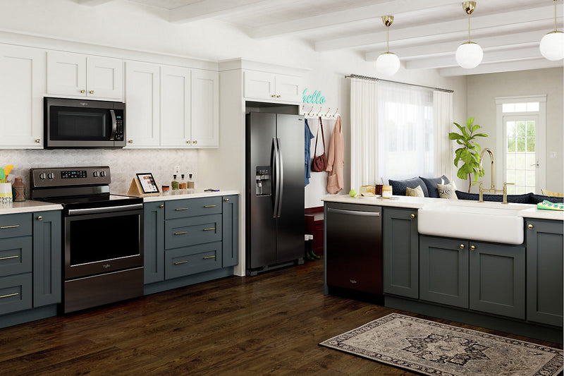 Réfrigérateur Whirlpool de 25 pi³ et de 36 po à compartiments juxtaposés - acier inoxydable noir - WRS325SDHV