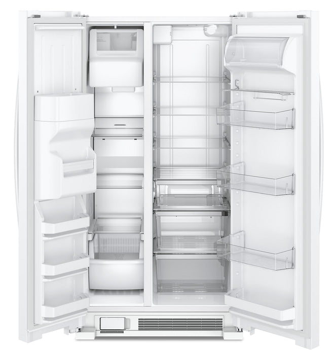 Réfrigérateur Whirlpool de 25 pi³ et de 36 po à compartiments juxtaposés - blanc - WRS325SDHW