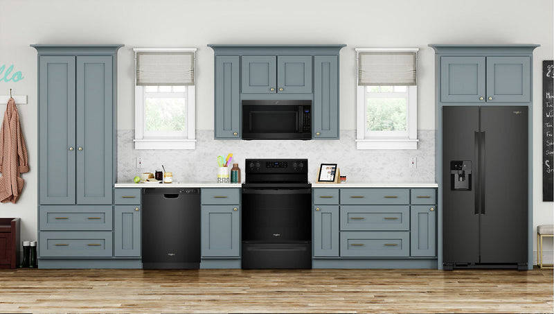 Réfrigérateur Whirlpool de 21 pi³ et de 33 po à compartiments juxtaposés - noir - WRS331SDHB