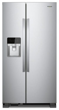 Réfrigérateur Whirlpool de 21 pi³ et de 33 po à compartiments juxtaposés - acier inoxydable monochro…