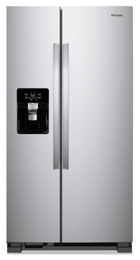 Réfrigérateur Whirlpool de 25 pi³ et de 36 po à compartiments juxtaposés - acier inoxydable monochro…