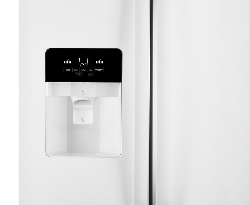 Réfrigérateur Whirlpool de 25 pi³ et de 36 po à compartiments juxtaposés - blanc - WRS335SDHW