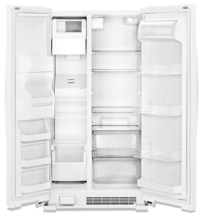 Réfrigérateur Whirlpool de 25 pi³ et de 36 po à compartiments juxtaposés - blanc - WRS335SDHW