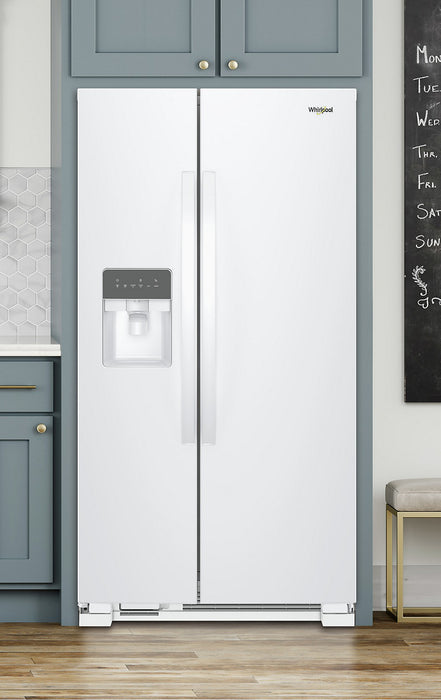 Réfrigérateur Whirlpool de 25 pi³ et de 36 po à compartiments juxtaposés - blanc - WRS335SDHW