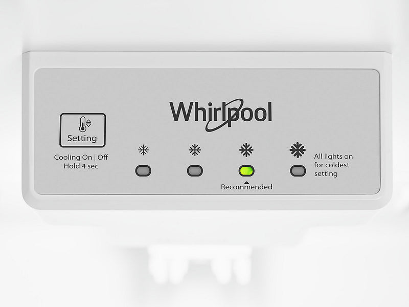 Réfrigérateur Whirlpool de 18 pi³ et de 28 po à congélateur supérieur - acier métallique résistant aux traces de doigts - WRT518SZFG