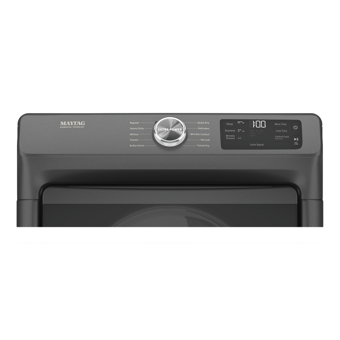 Sécheuse électrique Maytag de 7,3 pi³ - noir volcan - superposable - YMED5630MBK