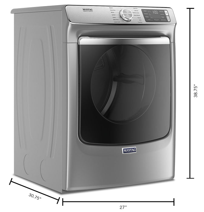Sécheuse à gaz intelligente Maytag de 7,3 pi³ avec vapeur - ardoise métallique - superposable - MGD8630HC