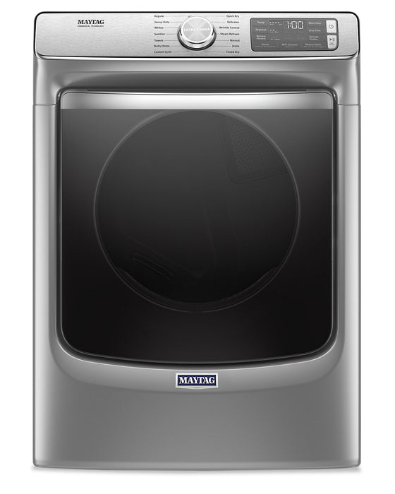Sécheuse à gaz intelligente Maytag de 7,3 pi³ avec vapeur - ardoise métallique - superposable - MGD8630HC