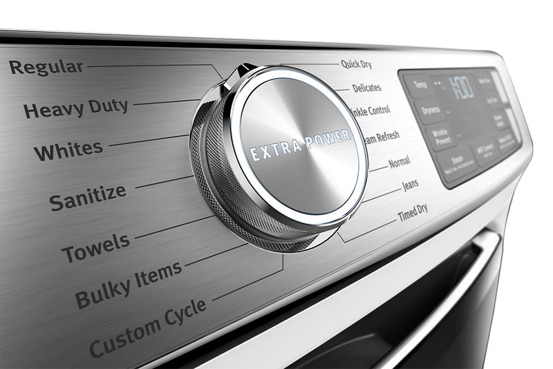 Laveuse frontale 5,8 pi3 Extra Power et sécheuse électrique intelligente 7,3 pi³ Maytag - blance
