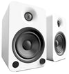 Haut-parleurs d'étagère Kanto YU4 alimentés par Bluetooth avec préamplificateur phono pour tourne-disques 