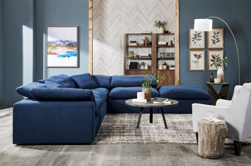 Paysage abstrait à l’acrylique - 31 po x 41 po 