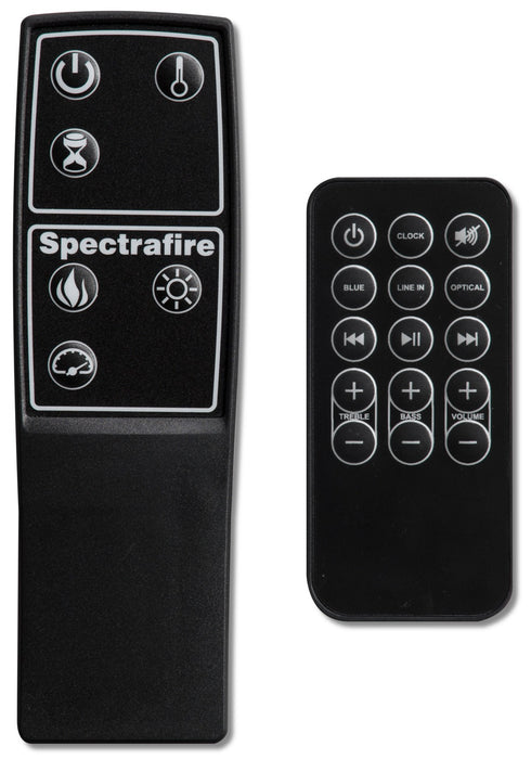 Meuble pour téléviseur moderne Odesos de 72 po avec foyer électrique, rangement et système de gestion des câbles pour téléviseurs jusqu’à 80 po - blanc