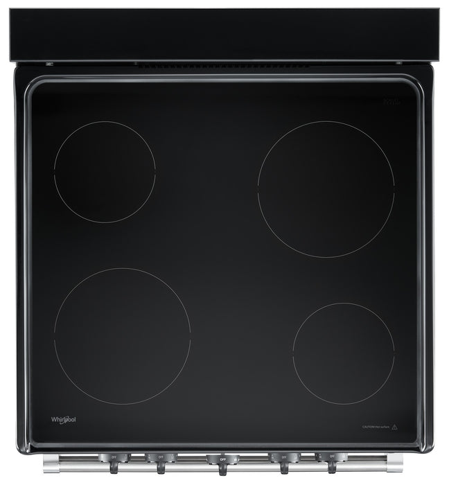 Cuisinière électrique Whirlpool de 2,96 pi³ - acier inoxydable - YWFE50M4HS