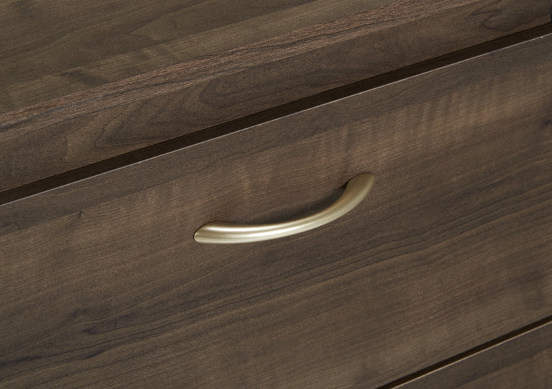 Table de nuit Aida de 19,2 po (L) x 22,2 po (H) à 2 tiroirs, fabriquée au Canada - brune