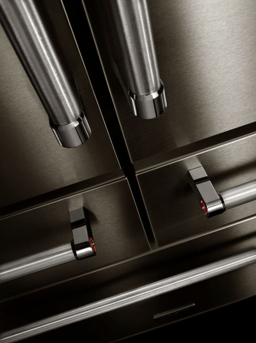 Réfrigérateur KitchenAid de 24 pi³ et de 36 po à multiples portes et à portes françaises - acier inoxydable noir - KRMF706EBS