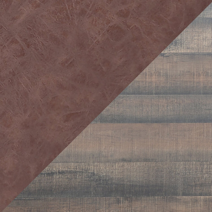 Ensemble de salle à manger Amos 5 pièces en métal avec table de 60 po (L) et 4 chaises - brun