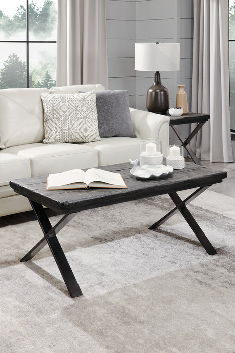 Sofa Andi de 84 po en tissu d’apparence cuir avec capitonnage - beige