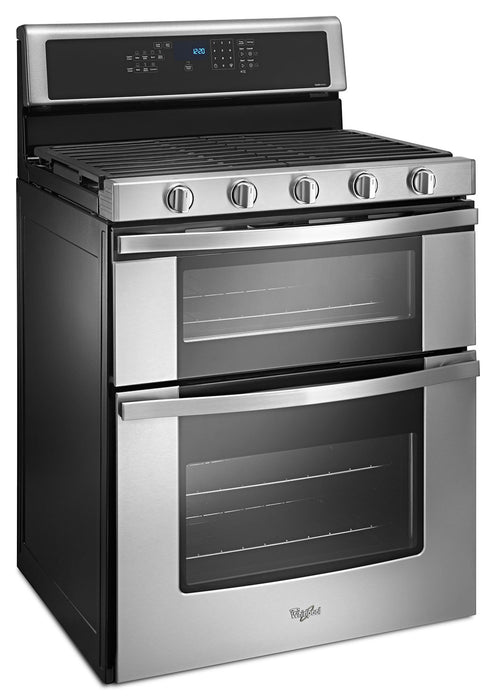Cuisinière à gaz Whirlpool de 6 pi³ avec technologie AquaLiftMD et autonettoyage - acier inoxydable - WGG745S0FS