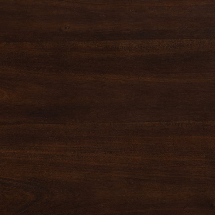 Ensemble de salle à manger Astoria 5 pièces de hauteur comptoir avec table de 60 po (L), tablettes intégrées et 4 tabourets - brun