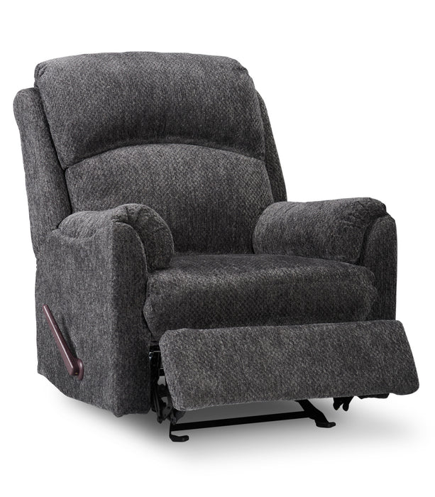 Fauteuil coulissant inclinable Baron de 32 po fabriqué au Canada en tissu de chenille - gris