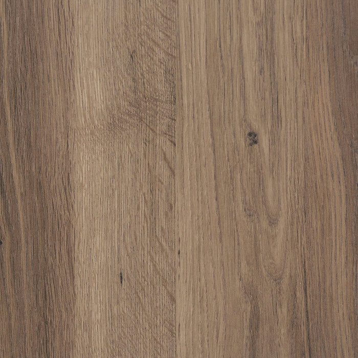 Bureau en coin en forme de L Barrister Lane de 68,88 po à 3 tiroirs avec armoire - chêne salé