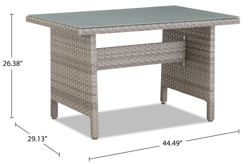 Ensemble de conversation Bermuda 6 pièces avec toit pour la terrasse à l’extérieur - osier en résine tressé à la main, résistant aux rayons UV et aux intempéries - gris