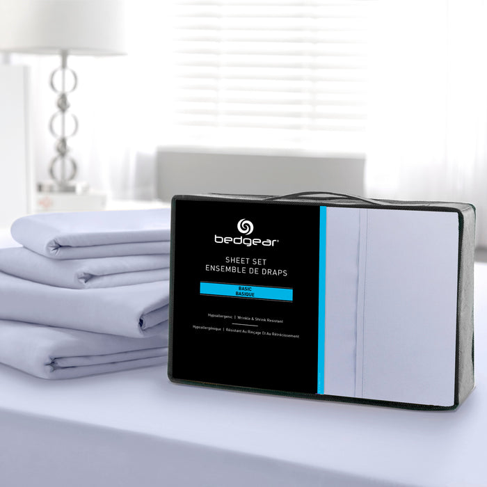 Ensemble de draps Basic BEDGEARMD 3 pièces pour lit simple - brume