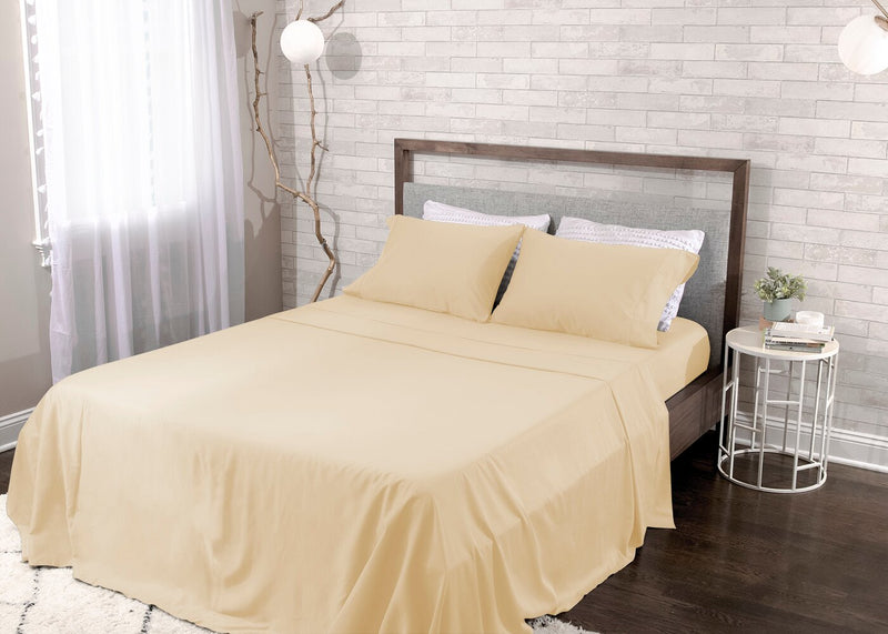 Ensemble de draps Hyper-Cotton BEDGEARMD 4 pièces pour très grand lit - Champgane